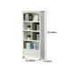 Modern Solid Wood Bookcase, White, Geometric Bookshelf for Bedroom