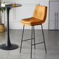 Contemporary Metal Leather Bar Stools Indoor Barstool with Iron Legs and Footrest Clearhalo 'Bar Furniture' 'Bar Stools' 'bar_stools' 'furn' 'furn_bar_stools' 'furniture_bar_stools' 'Kitchen & Dining Furniture' 'kitchen&dining_furn' 'kitchen' 'kitchen_furn' Furniture' 1200x1200_731c1ee0-c8a3-4913-a154-778a62cb6c39