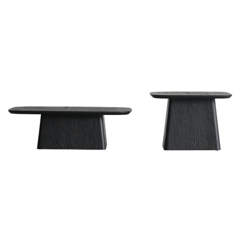 Pedestal Solid Wood Coffee Table Set Elliptical Simple Cocktail Table Clearhalo 'Coffee & Accent Tables' 'Coffee Tables' 'coffee_tables' 'furn' 'furn_coffee_tables' 'Furniture' 'Living Room Furniture' 1200x1200_731def16-7499-46e4-83b3-3a88b8086d01