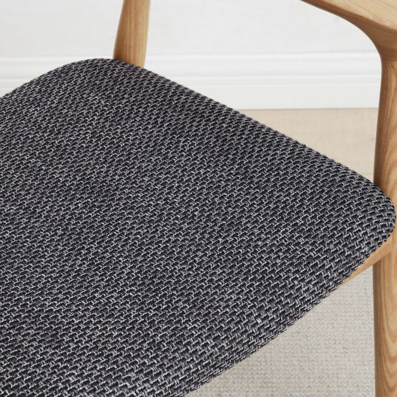 Silla de brazo de estilo moderno de madera de madera abierta silla de comedor para la cocina