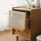Table de nuit contemporaine en bois massif lit de nuit pour chambre à coucher