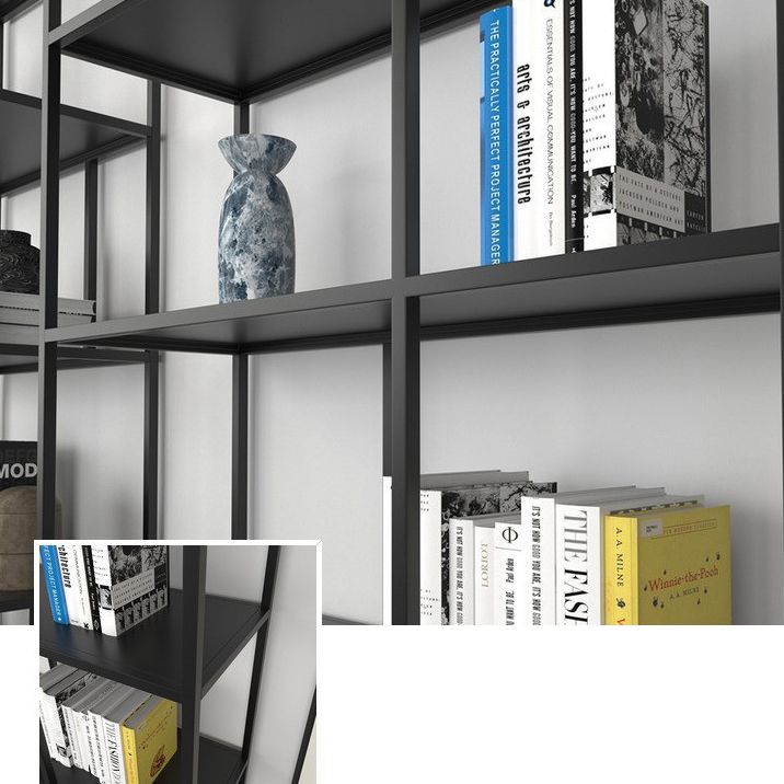 Metal Open Book Shelf Contemporary Home Shelf Bookcase with Shelves Clearhalo 'Bookcases' 'furn' 'furn_bookcases' 'Furniture' 'Office Furniture' 1200x1200_7321eb40-0812-4e22-9904-1f37163fff14