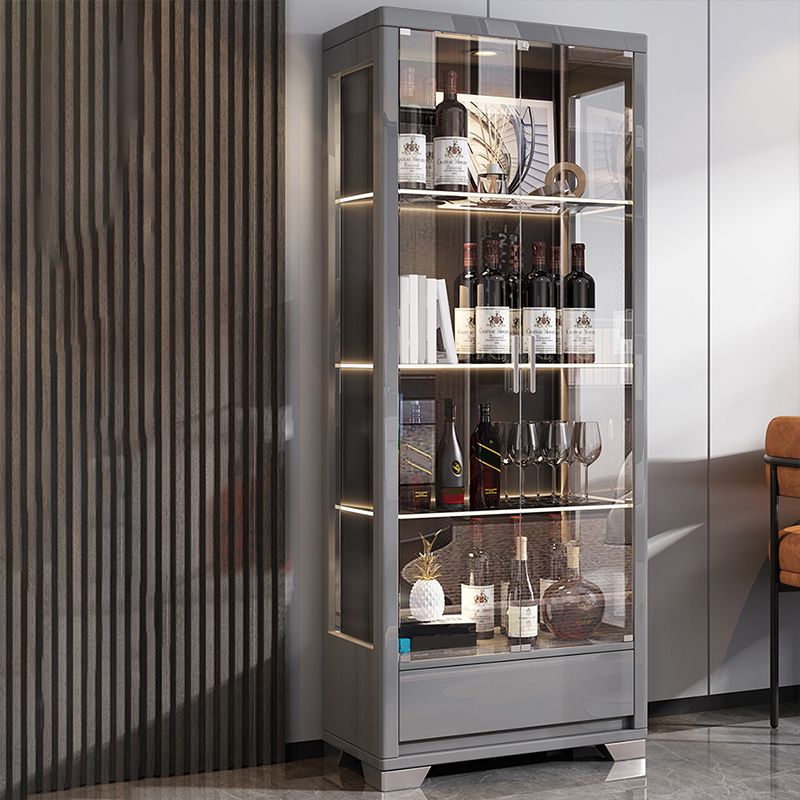 Mobile moderno curioso in legno porte in vetro mobile per soggiorno per soggiorno