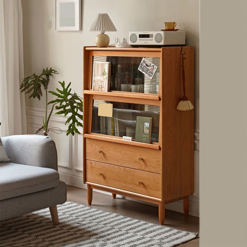 Accento per accento in legno massimo a 2 porte in vetro per la casa