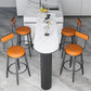 Nordic Bar Table 42-inch Height Metal Base Bistro Table for Dining Room Clearhalo 'Bar Furniture' 'Bar Tables' 'bar_tables' 'furn' 'furn_bar_tables' 'Furniture' 'furniture_bar_tables' 'Kitchen & Dining Furniture' 1200x1200_7324640b-6c3d-4138-bdb5-673721b0a14e