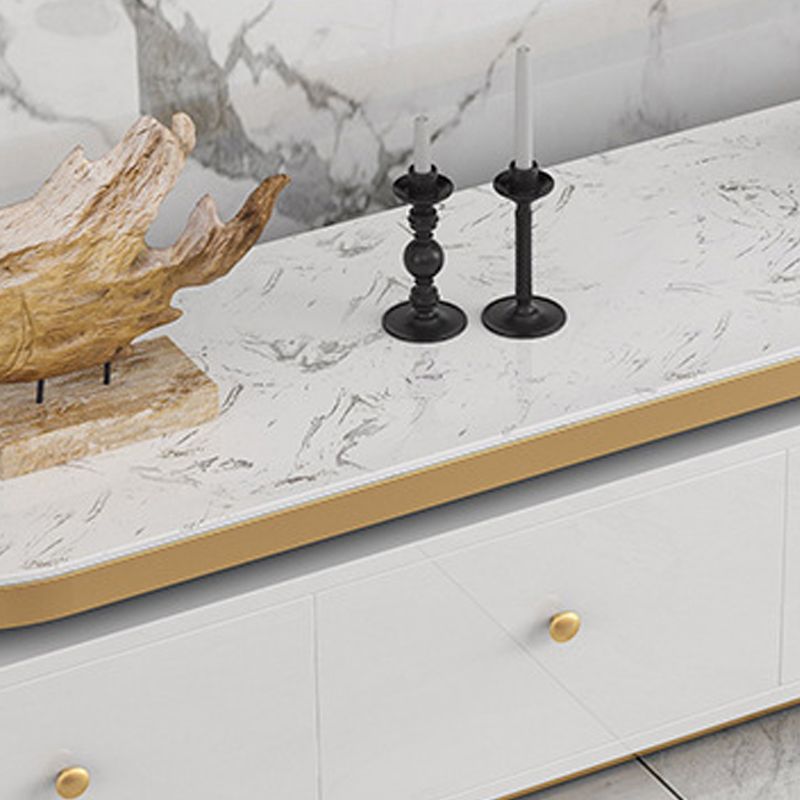 Glam TV Media Stand Enclosed Storage TV Stand Console with Drawers Clearhalo 'furn' 'furn_tv_stands_entertainment_centers' 'Furniture' 'Living Room Furniture' 'TV Stands & Entertainment Centers' 'TV Stands & Media Storage Furniture' 'tv_stands_entertainment_centers' 1200x1200_732a15c3-1393-4a6b-97ba-d5254ff9926c