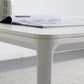 Modern White Stone Table 4 Legs Rectangle Dining Table for Kitchen Clearhalo 'Dining Tables & Seating' 'Dining Tables' 'dining_table' 'Furniture' 'furniture_dining_table' 'Kitchen & Dining Furniture' 'kitchen' 'kitchen_dining_table' 1200x1200_732abf64-60c2-4c38-bf43-b4d2f0cce904