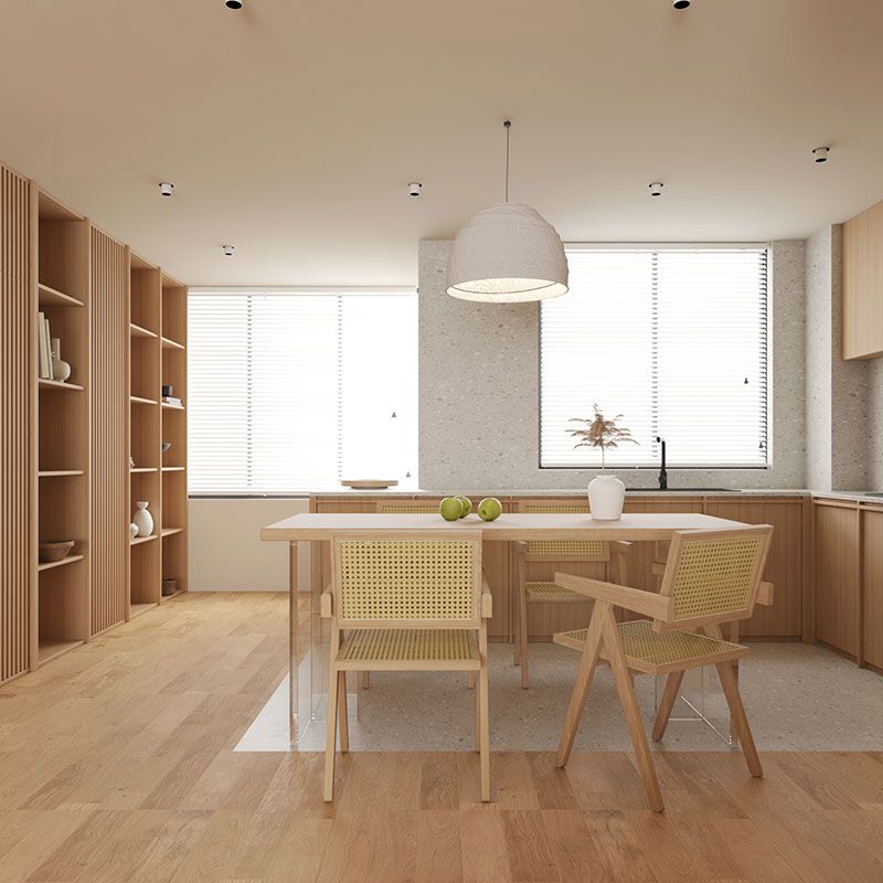 Tavolo da pranzo in stile semplicità tavolo naturale per cucina a casa senza sedia