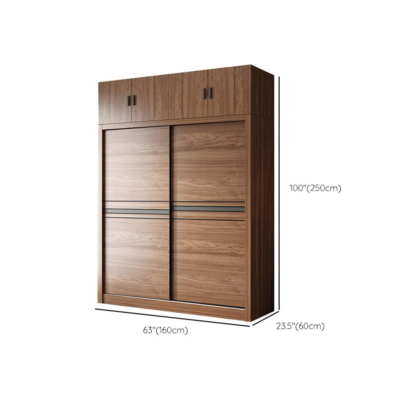 Slaapkamer houten opbergkast traditionele schuifdeuren garderobe armoire