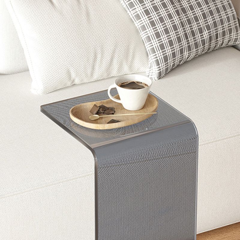 11.81" Wide Plastic Side End Table Abstract Sofa Side Accent Table Clearhalo 'Coffee & Accent Tables' 'End & Side Tables' 'end_side_tables' 'furn' 'furn_end_side_tables' 'Furniture' 'Living Room Furniture' 1200x1200_732f8576-cf29-45ee-ba86-d3b45ceffa76