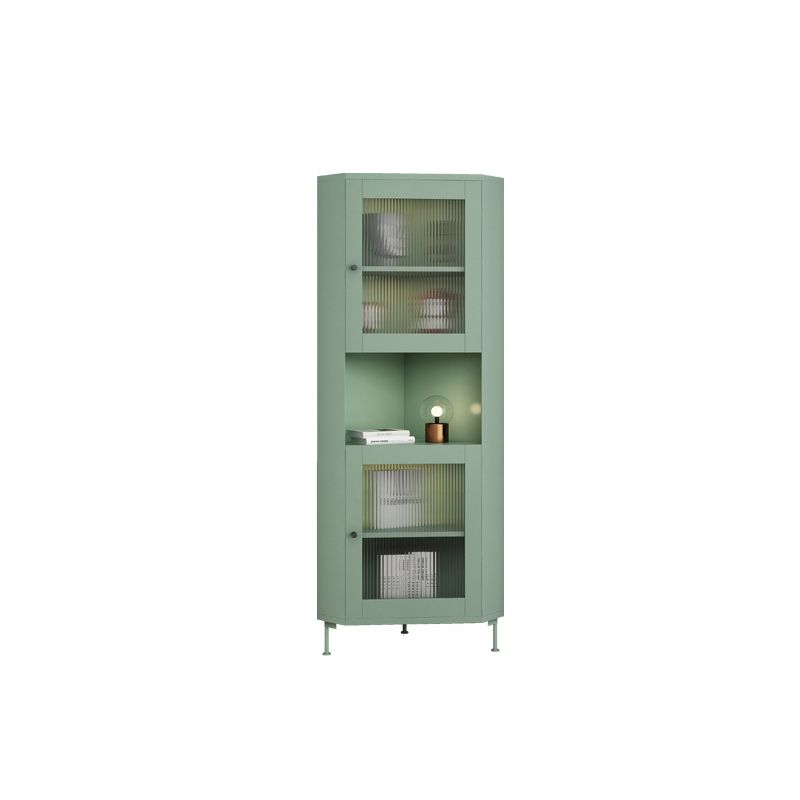 15.75" L * 15.75" W Storage Cabinet with Shelf and Glass Doors Triangle Cabinet Clearhalo 'Cabinets & Chests' 'cabinets_chests' 'furn' 'furn_cabinets_chests' 'Furniture' 'Living Room Furniture' 1200x1200_73304c10-ac9d-4899-a569-37720d9ebbe0