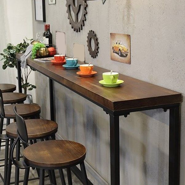 Industrial Bar Table Set 1/4/6/11 Pieces Solid Wood Pub Dining Set for Indoor Clearhalo 'Bar Furniture' 'furn' 'furn_home_bar_bar_sets' 'Furniture' 'Home Bars & Bar Sets' 'home_bar_bar_sets' 'Kitchen & Dining Furniture' 1200x1200_7330a67b-b14e-4613-b7a8-4e99fae7d274
