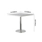 Metal Industrial Table Stainless Steel Top Dining Table with Pedestal Base Clearhalo ' dining_table' 'Dining Tables & Seating' 'Dining Tables' 'furn' 'furn_dining_table' 'Furniture' 'furniture_dining_table' 'Kitchen & Dining Furniture' 'kitchen&dining_furn' 'kitchen' 'kitchen_dining_table' 1200x1200_7330d4ca-ece4-407e-8e90-45b9925a9482