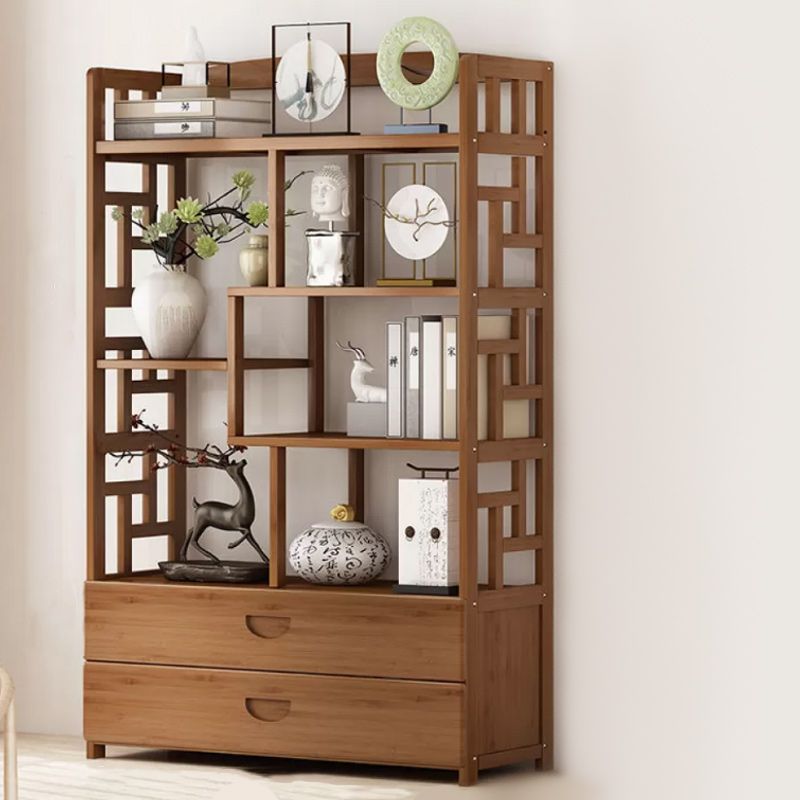 Estantería estándar de estilo contemporáneo de estilo de bambú sólido para la sala de estudio