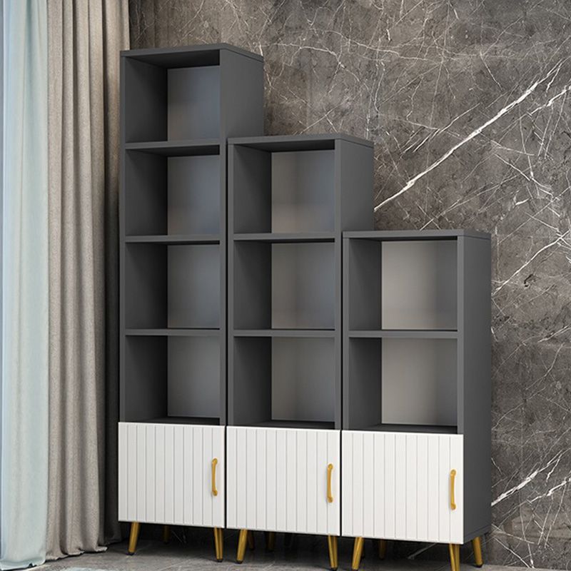 15.7" W Modern Glass Paned Cabinet Shelves Included Side Cabinet with 2 Doors Clearhalo 'Cabinets & Chests' 'cabinets_chests' 'furn' 'furn_cabinets_chests' 'Furniture' 'Living Room Furniture' 1200x1200_733377b2-61ab-4389-9f9b-6cc3596de3d0