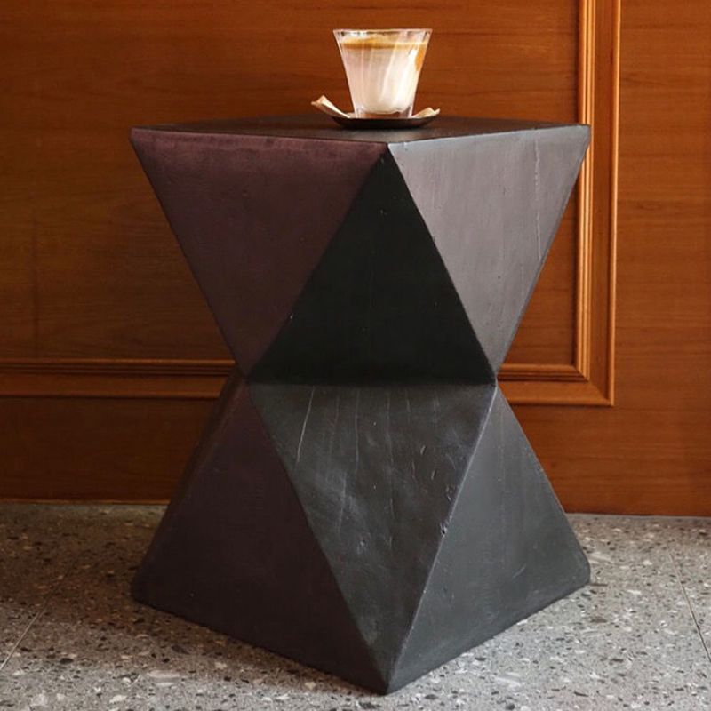 17.5 Tall Block Side Table Modernistic Metal Side End Snack Table Clearhalo 'Coffee & Accent Tables' 'End & Side Tables' 'end_side_tables' 'furn' 'furn_end_side_tables' 'Furniture' 'Living Room Furniture' 1200x1200_7333f488-22c0-4015-b26d-3e594b67b99c