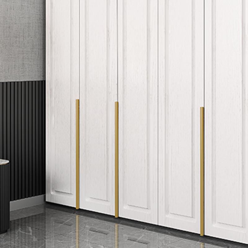 Moderne Kleiderschrank weiße Farbe Holzgarderobe Kleiderschrank mit Schublade