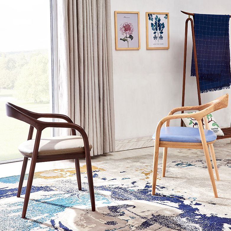 Traditional Style Ash Wood Chair Kitchen Dining Open Back Arm Chairs Set Clearhalo ' kitchen&dining_furn' 'Dining Chairs' 'Dining Tables & Seating' 'dining_chair' 'furn' 'furn_dining_chair' 'Furniture' 'furniture_dining_chair' 'Kitchen & Dining Furniture' 'kitchen' 1200x1200_7335a6cb-b489-434c-9bca-8dd2697aca53