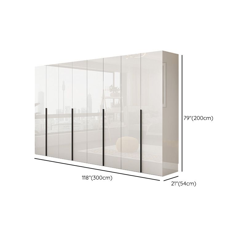 Armadio in legno di colore bianco morbido armadio del cassetto vicino per la camera da letto