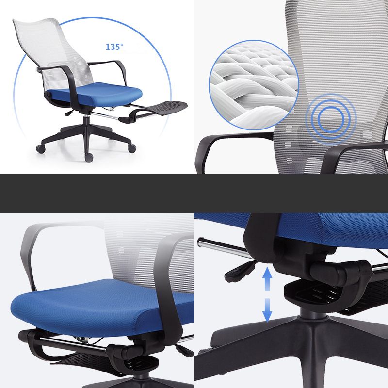 Contemporary Adjustable Microfiber Office Chair Task High Back Chair Clearhalo 'furn' 'furn_office_chair' 'Furniture' 'Office Chairs' 'Office Furniture' 'office_chair' 1200x1200_7338ccb4-68a1-4c1e-a833-dd80b2843170