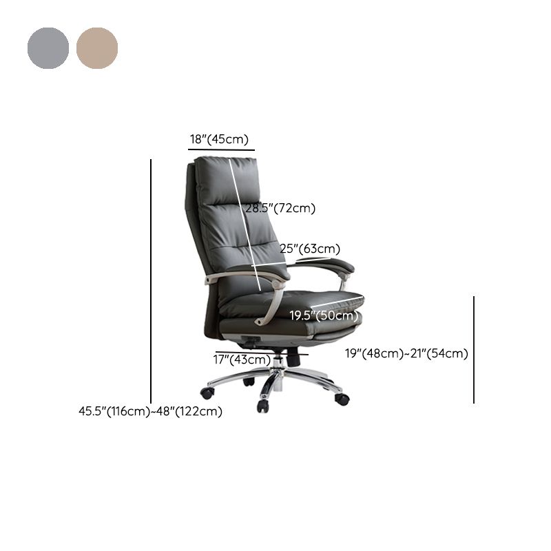 Modern Padded Arms Desk Chair Ergonomic Office Chair with Wheels Clearhalo 'furn' 'furn_office_chair' 'Furniture' 'Office Chairs' 'Office Furniture' 'office_chair' 1200x1200_733961fb-7c3e-4460-9e1e-c3bd8cbfd908