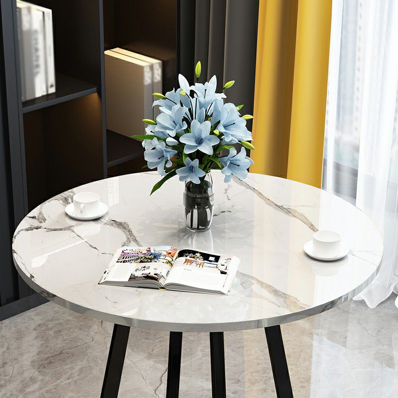 Metal Traditional Luxury Round Indoor Table Manufactured Wood Table with Sled Base Clearhalo ' dining_table' 'Dining Tables & Seating' 'Dining Tables' 'furn' 'furn_dining_table' 'Furniture' 'furniture_dining_table' 'Kitchen & Dining Furniture' 'kitchen&dining_furn' 'kitchen' 'kitchen_dining_table' 1200x1200_733c932c-c5f5-4669-9d7e-6dd40539f429