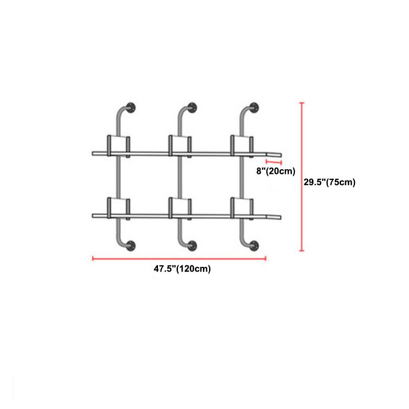Libreria di stoccaggio montato a parete con scaffali in stile nordico con scaffali