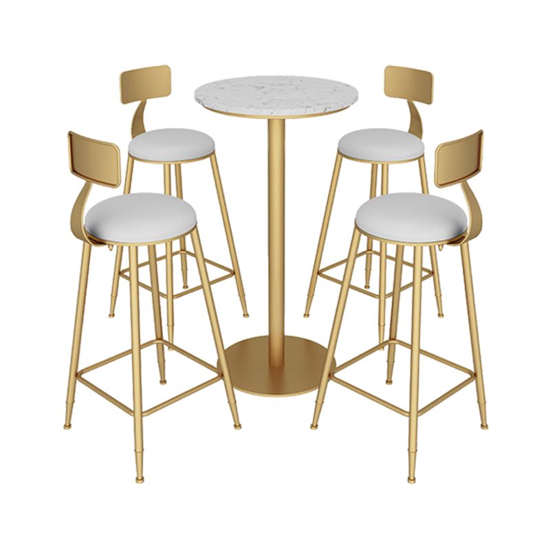Glam Bar Pub Table Set 1/2/3/5 Pieces Bar Table and Stools for Living Room Clearhalo 'Bar Furniture' 'furn' 'furn_home_bar_bar_sets' 'Furniture' 'Home Bars & Bar Sets' 'home_bar_bar_sets' 'Kitchen & Dining Furniture' 1200x1200_733de31a-eae7-4cc4-a107-1e5db10f8780