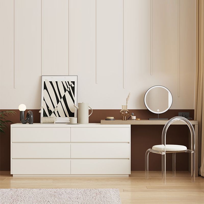 Modern With Drawer Solid Wood Lighted Mirror Bedroom Make-up Vanity Clearhalo 'Bedroom Furniture' 'furn' 'furn_makeup_vanities' 'Furniture' 'Makeup Vanities' 'makeup_vanities' 1200x1200_733fdaaa-6a43-4f0e-aa1e-44d93f3b5958