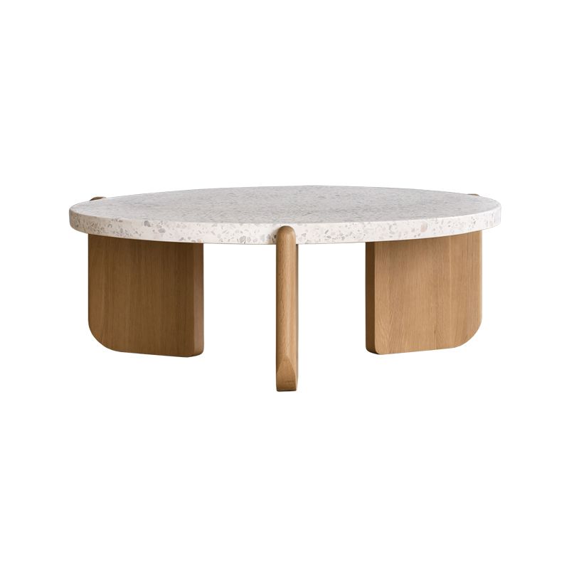 French Country Round Cocktail Table Wood 3 Legs Coffee Table Clearhalo 'Coffee & Accent Tables' 'Coffee Tables' 'coffee_tables' 'furn' 'furn_coffee_tables' 'Furniture' 'Living Room Furniture' 1200x1200_733ff23e-fbf4-4a9c-ac2d-90ee3af1d8b4