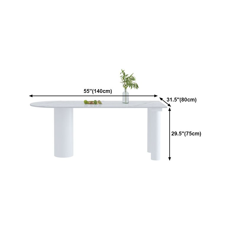 Free Form Sintered Stone Top Table for Restaurant Luxury White Table with 3 Legs Clearhalo 'Dining Tables & Seating' 'Dining Tables' 'dining_table' 'furn' 'furn_dining_table' 'Furniture' 'furniture_dining_table' 'Kitchen & Dining Furniture' 'kitchen' 'kitchen_dining_table' 1200x1200_734169c3-cba6-409d-b45e-26617e99be26
