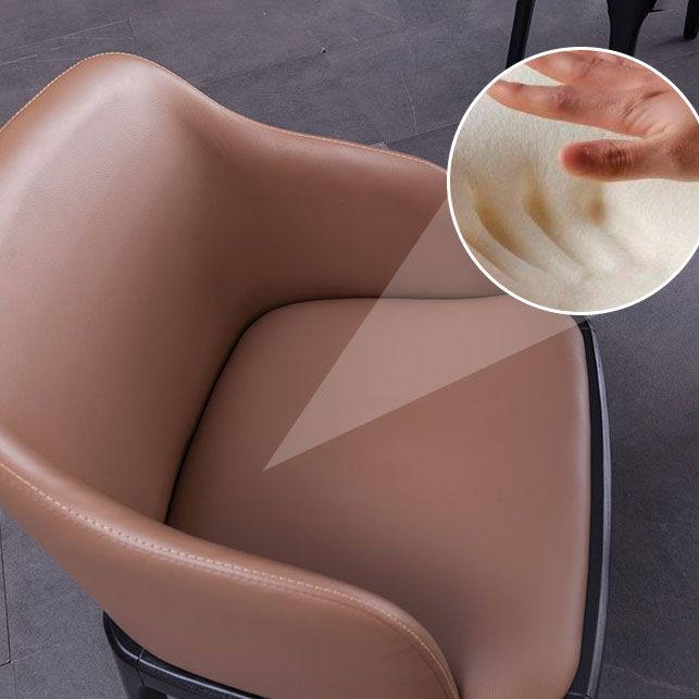 Industrial Ash Parsons Dining Chair Matte Finish Leather Side Chair (Set of 2) Clearhalo ' kitchen&dining_furn' 'Dining Chairs' 'Dining Tables & Seating' 'dining_chair' 'furn' 'furn_dining_chair' 'Furniture' 'furniture_dining_chair' 'Kitchen & Dining Furniture' 'kitchen' 1200x1200_734259ca-b895-4c3b-b6b9-d37aff0a7c35