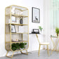 Contemporary Standard Metal Bookcase Closed Back Bookshelf with Rectangular Shelves Clearhalo 'Bookcases' 'furn' 'furn_bookcases' 'Furniture' 'Office Furniture' 1200x1200_73437f5d-f974-4bd9-b0a2-ab186a5ebeff