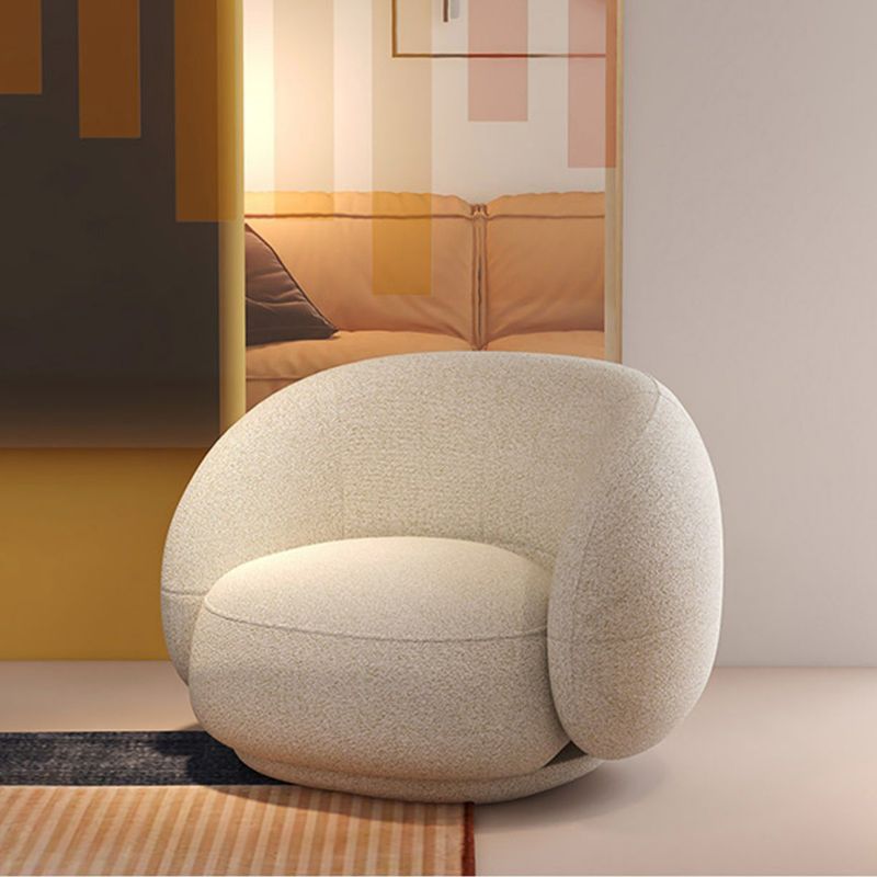 23.62インチの高さの現代的な湾曲した傾斜ソファリビングルーム