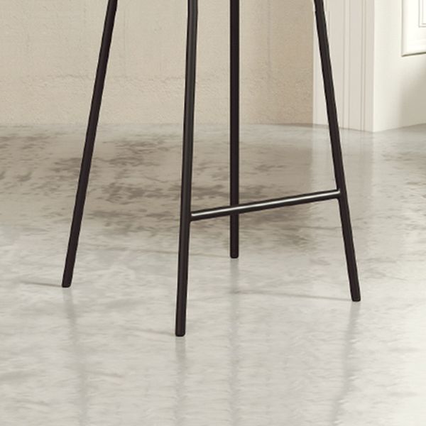 Industrial Armless Bar Stool Faux Leather Bar Chair with Metal Footrest Clearhalo 'Bar Furniture' 'Bar Stools' 'bar_stools' 'furn' 'furn_bar_stools' 'Furniture' 'Kitchen & Dining Furniture' 1200x1200_7345f5d1-3f1e-410a-b4b5-70649294dbca