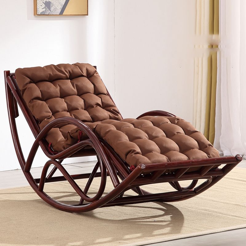 Chaise d'accentuation à bascule traditionnelle en métal chaise à bascule de broche allongée 27,6 "de large