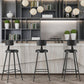 Industrial Armless Backrest Counter Stool Iron Cashier Bar Stool with Leather Cushion Clearhalo 'Bar Furniture' 'Bar Stools' 'bar_stools' 'furn' 'furn_bar_stools' 'furniture_bar_stools' 'Kitchen & Dining Furniture' 'kitchen&dining_furn' 'kitchen' 'kitchen_furn' Furniture' 1200x1200_7347215a-5a00-4bb2-ba19-4b79d02b4ca0