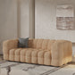 Skandinavisches Sofa Beige Wohnzimmertuxedo Arm Standard Tufted Sofe
