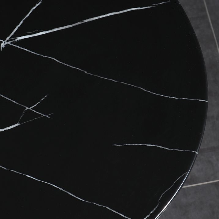 Tavolo da pranzo rotondo industriale di altezza della barra del piedistallo in metallo