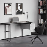 Contemporary Style Office Desk Home and Office Writing Desk with 2-drawer
