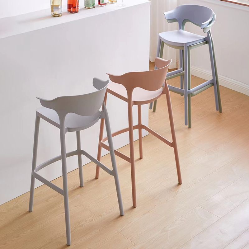 Scandinavian Style PP Bar-stool Square Seat Counter Stool for Kitchen Bar Clearhalo 'Bar Furniture' 'Bar Stools' 'bar_stools' 'furn' 'furn_bar_stools' 'furniture_bar_stools' 'Kitchen & Dining Furniture' 'kitchen&dining_furn' 'kitchen' 'kitchen_furn' Furniture' 1200x1200_734a099f-7b2c-4cf9-ad6b-f798e7ca1621