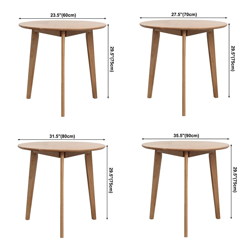 Contemporary Round Dining Table Oak Solid Wood Table for Home Kitchen Dinner Clearhalo ' dining_table' 'Dining Tables & Seating' 'Dining Tables' 'furn' 'furn_dining_table' 'Furniture' 'furniture_dining_table' 'Kitchen & Dining Furniture' 'kitchen&dining_furn' 'kitchen' 'kitchen_dining_table' 1200x1200_734a0e70-0848-437b-87e3-4cd66b9a2372