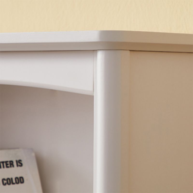 Wooden Closed Back Bookcase Standard Contemporary Bookshelf with Shelves