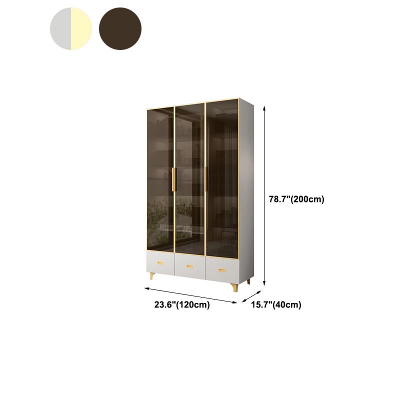 Glam Stainless Steel Bookcase Standard with Doors Shelf for Office and Home Clearhalo 'Bookcases' 'furn' 'furn_bookcases' 'Furniture' 'Office Furniture' 1200x1200_734e4cd9-230d-4775-b9a8-f00640a09ae9