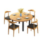 Solid Wood Round Dining Table Set 1/2/5 Pieces Dinette Set for Home