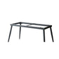White Top Table with 4 Metal Legs Industrial Rectangle Dining Table Clearhalo 'Dining Tables & Seating' 'Dining Tables' 'dining_table' 'furn' 'furn_dining_table' 'Furniture' 'Kitchen & Dining Furniture' 1200x1200_734fd3e7-260a-4e11-9174-2c2e01d45f2f
