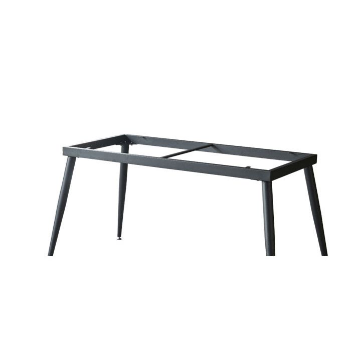 White Top Table with 4 Metal Legs Industrial Rectangle Dining Table Clearhalo 'Dining Tables & Seating' 'Dining Tables' 'dining_table' 'furn' 'furn_dining_table' 'Furniture' 'Kitchen & Dining Furniture' 1200x1200_734fd3e7-260a-4e11-9174-2c2e01d45f2f