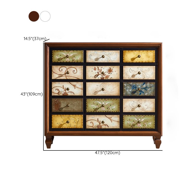 American Traditional Wooden Chest Home Storage Chest with Drawers Clearhalo 'Bedroom Furniture' 'Dressers & Chests' 'dressers_chests' 'furn' 'furn_dressers_chests' 'Furniture' 1200x1200_73501b48-fb92-46ea-95bb-4a519748529e