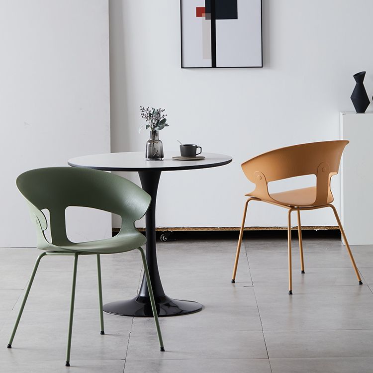 Industrial Metal Dining Room Armchair Plastic Dining Room Chairs for Restaurant Use Clearhalo ' kitchen&dining_furn' 'Dining Chairs' 'Dining Tables & Seating' 'dining_chair' 'furn' 'furn_dining_chair' 'Furniture' 'furniture_dining_chair' 'Kitchen & Dining Furniture' 'kitchen' 1200x1200_735043d3-a3ef-465e-9c02-36aefc4485b9