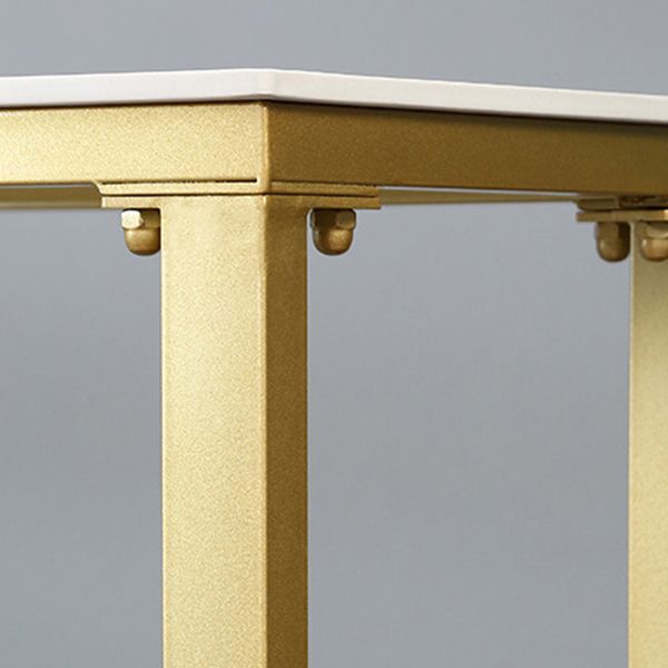 Mesa de pub rectángulo mesa de barra de barra de estilo glam para interiores para interiores